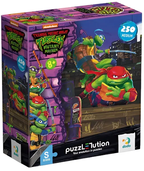 Puzzle DoDo din 250 piese - Țestoasele Ninja: Leonardo și Rafael