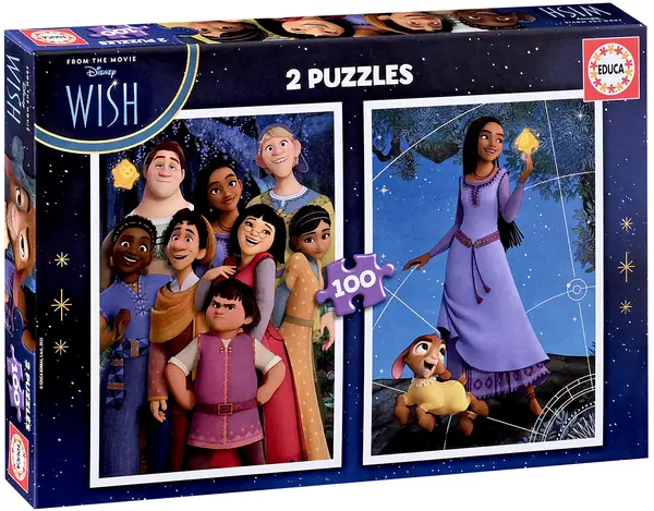Puzzle Educa 2 x 100 de piese - Dorință