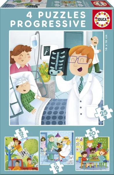 Puzzle Educa 4 in 1 - I want to Be