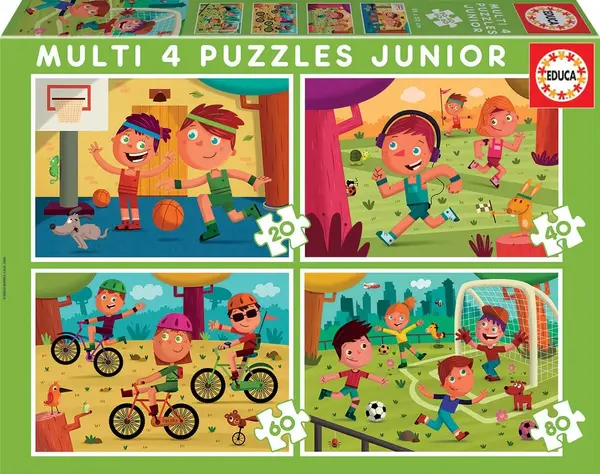 Puzzle Educa 4 in 1 - Sports