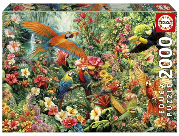 Puzzle Educa de 2000 piese - Păsări amazoniene