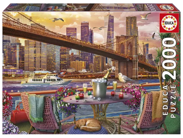 Puzzle Educa de 2000 piese - Romantică în New York