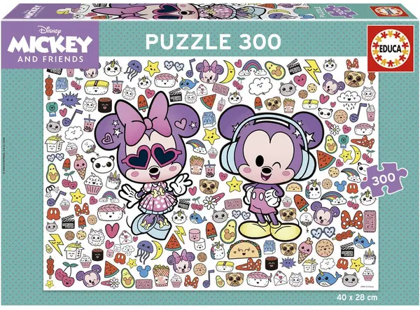 Puzzle Educa de 300 piese - Mickey și prietenii