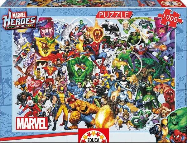 Puzzle Educa din 1000 de piese - Eroii Marvel