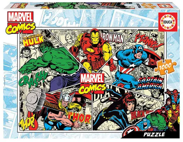 Puzzle Educa din 1000 de piese - Marvel Comics