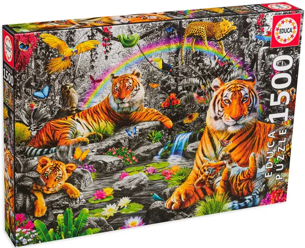 Puzzle Educa din 1500 de piese - Jungla strălucitoare