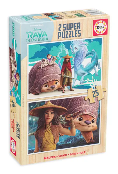 Puzzle Educa din 2 х 25 de piese - Raya and the last dragon