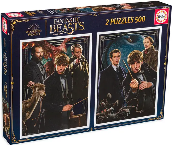 Puzzle Educa din 2 x 500 de piese - Animale fantastice