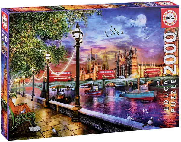 Puzzle Educa din 2000 de piese - Apus in Londra