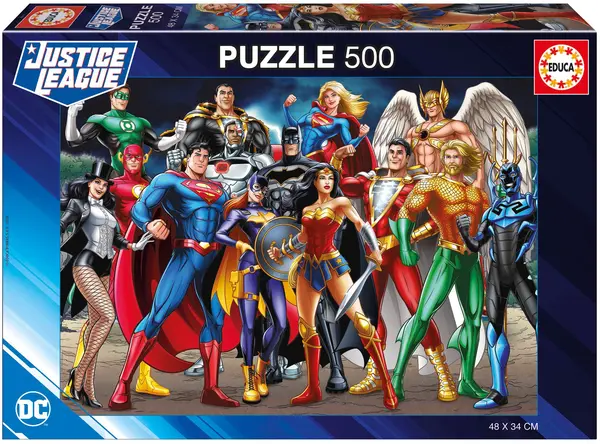 Puzzle Educa din 500 de piese - DC Comics: Liga Dreptății