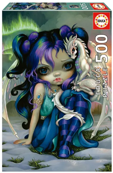 Puzzle Educa din 500 de piese - Dragon de gheață