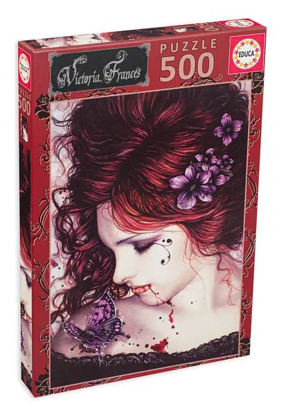 Puzzle Educa din 500 de piese - Fata cu fluturas