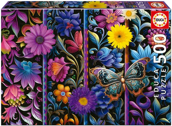 Puzzle Educa din 500 de piese - Flori înflorite