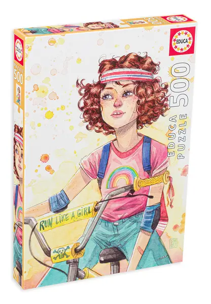 Puzzle Educa din 500 de piese - Fugi ca o fata, Esther Gillie