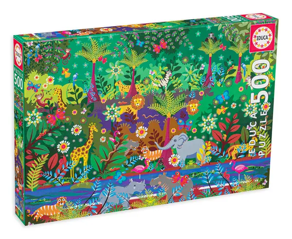 Puzzle Educa din 500 de piese - Jungla