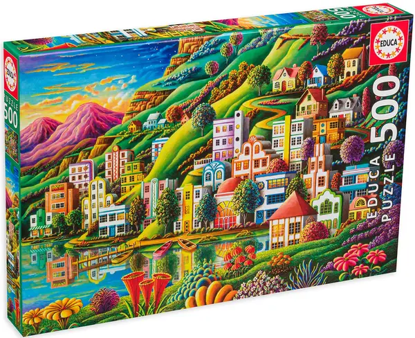 Puzzle Educa din 500 de piese - Port ascuns