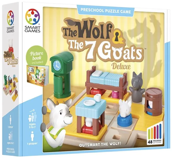 Puzzle educațional Smart Games - Lupul și cele șapte iezi mici