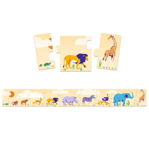 Puzzle educativ - De la mic la mare | Djeco