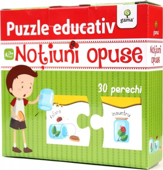 Puzzle educativ: Notiuni opuse