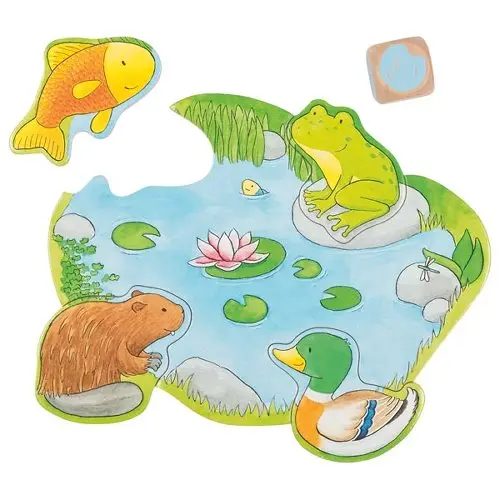 Puzzle educativ - Who Lives Where? | Goki