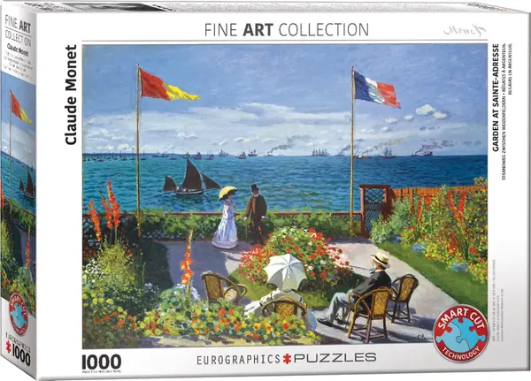Puzzle Eurographics de 1000 de bucăți – Grădină în Sainte-Adresse