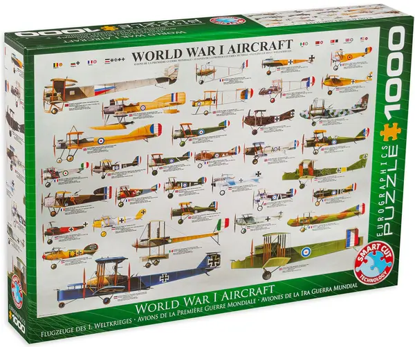 Puzzle Eurographics de 1000 piese –Avioane militare din Primul razboi mondial
