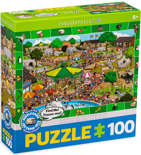 Puzzle Eurographics din 100 de piese – O zi in gradina zoologica