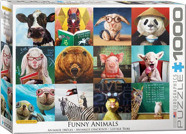 Puzzle Eurographics din 1000 de piese - Animale amuzante
