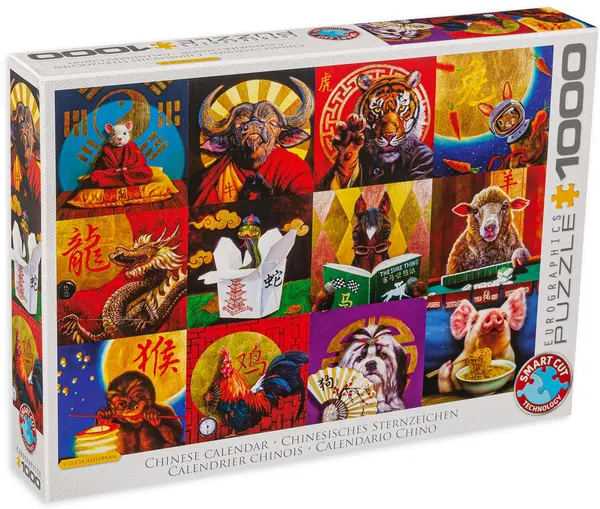 Puzzle Eurographics din 1000 de piese - Calendar chinez