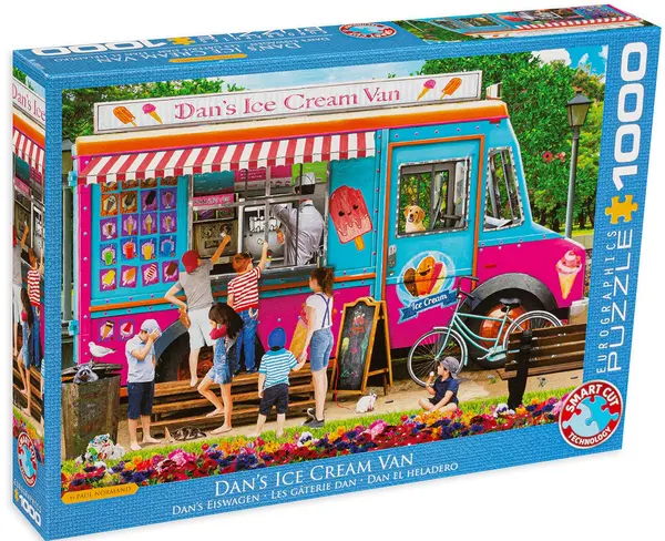 Puzzle Eurographics din 1000 de piese - Dan's Ice Cream Van