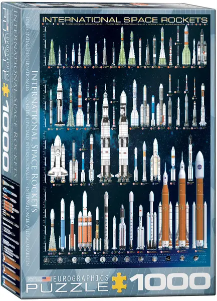 Puzzle Eurographics din 1000 de piese - Rachete spatiale internationale