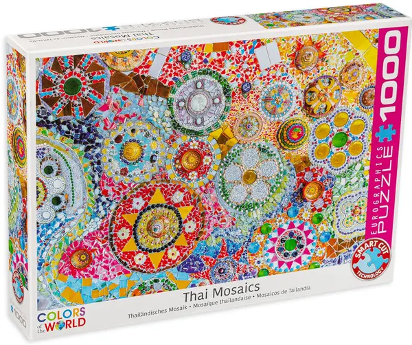 Puzzle Eurographics din 1000 de piese - Thailand Mosaic