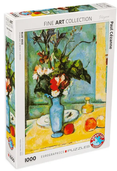 Puzzle Eurographics din 1000 de piese - Vaza albastra, Paul Cezanne