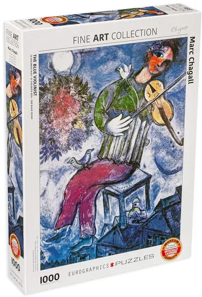 Puzzle Eurographics din 1000 de piese - Violonist, Mark Chagall