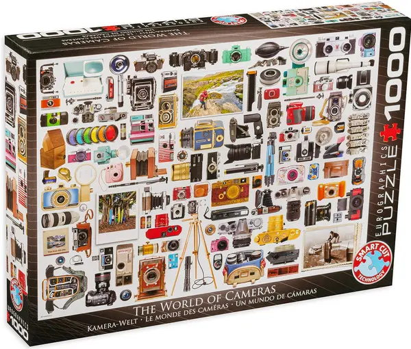 Puzzle Eurographics din 1000 de piese - World of Cameras