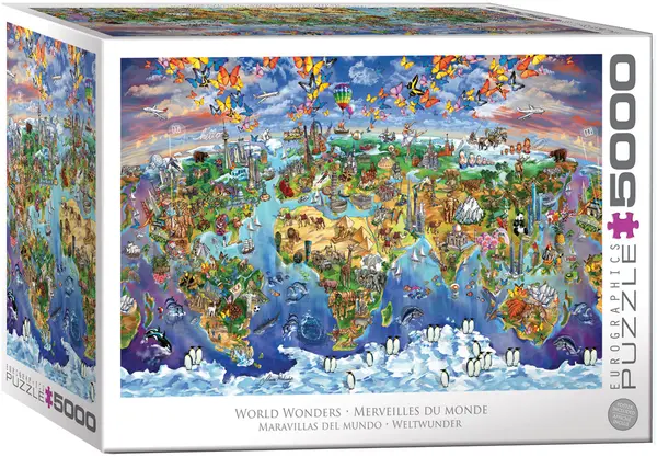 Puzzle Eurographics din 5000 Piese - Minunile lumii