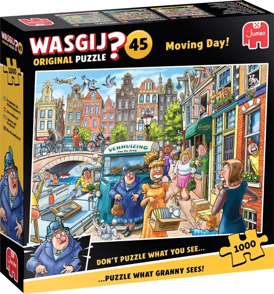 Puzzle-ghicitoare Jumbo din 1000 piese - Ziua mutării