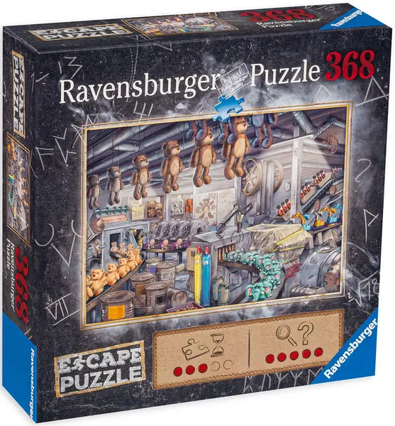 Puzzle-ghicitoare Ravensburger din 368 de piese - Fabrică de jucării