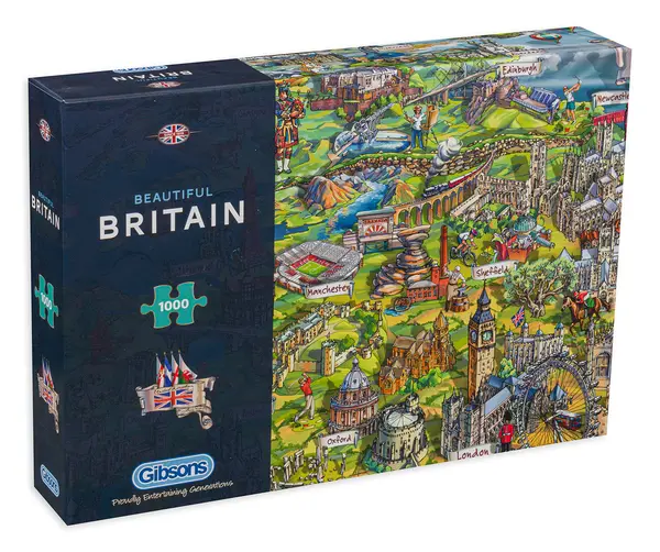 Puzzle Gibsons din 1000 de piese - Frumoasa Marea Britnie, Maria Rabinsky