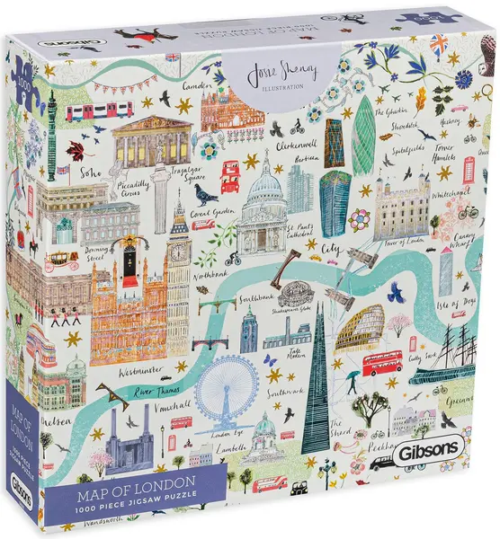 Puzzle Gibsons din 1000 de piese - Harta Londrei