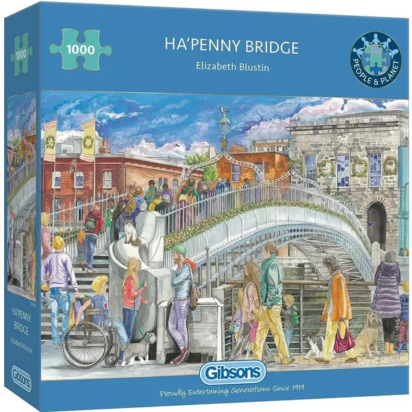 Puzzle Gibsons din 1000 de piese - Podul Ha`penny