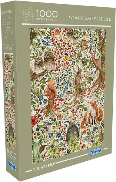 Puzzle Gibsons din 1000 piese - Fauna sălbatică a pădurii