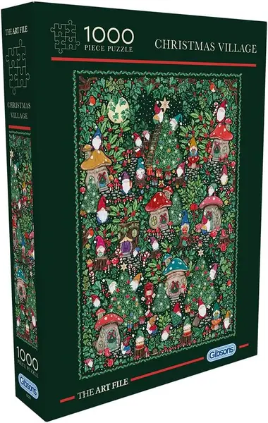 Puzzle Gibsons din 1000 piese - Satul de Crăciun