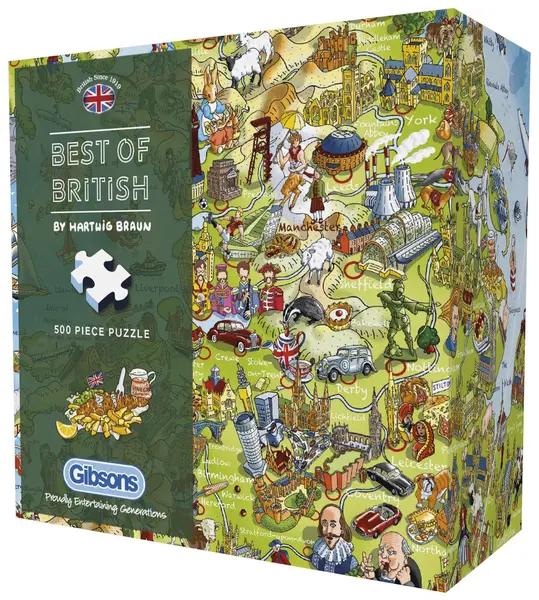 Puzzle Gibsons din 500 piese - Cele mai bune din Marea Britanie