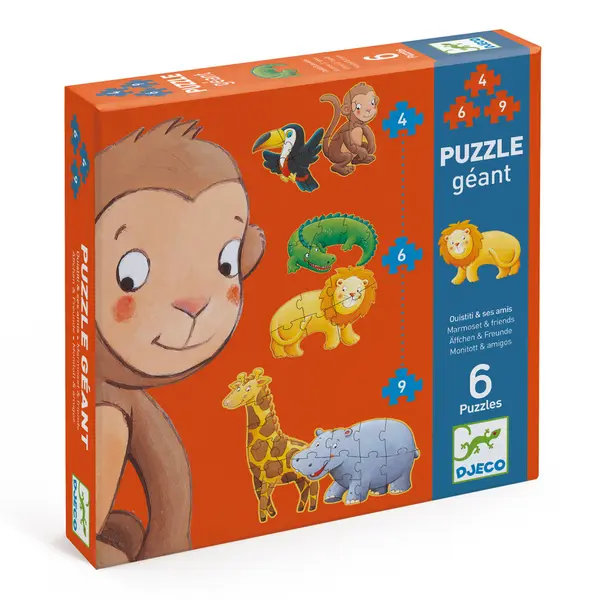 Puzzle gigant Djeco animale salbatice
