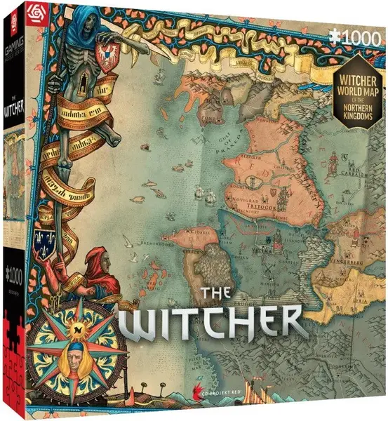 Puzzle Good Loot din 1000 de piese - The Witcher 3: Regatele Nordului