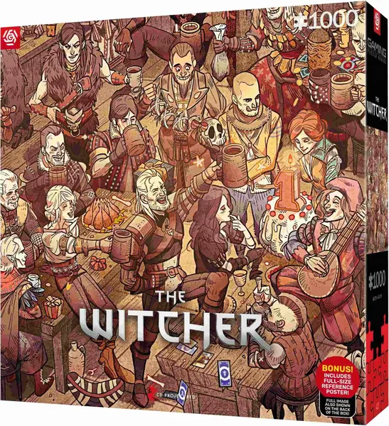 Puzzle Good Loot din1000 piese - The Witcher: Birthday