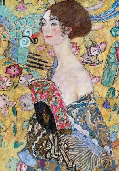 Puzzle - Gustav Klimt - Lady with a fan, 1000 piese | Piatnik
