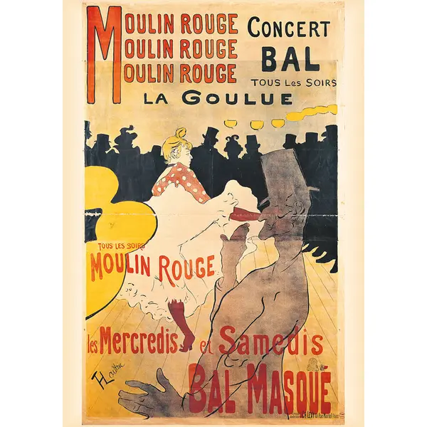 Puzzle - Henri de Toulouse-Lautrec - La Goulue at the Moulin Rouge, 1000 piese | Piatnik