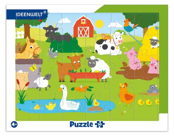 Puzzle în ramă Trefl de 30 piese - Fermă